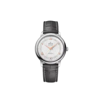 OMEGA De Ville Prestige Co-Axial 32.7MM Leather Strap "Stainless Steel/Silver/Gray" 424.13.33.20.52.001