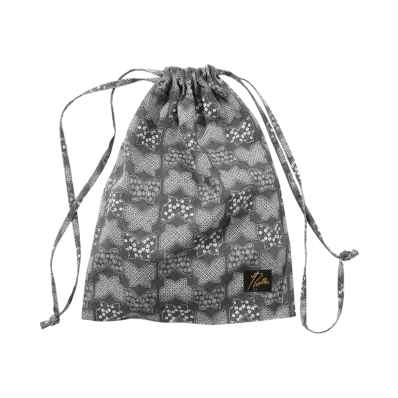 NEEDLES String Bag - Papillon Print "Black"