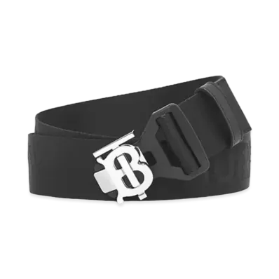 Burberry TB Sport Clip 40MM Webbing Belt "Black"