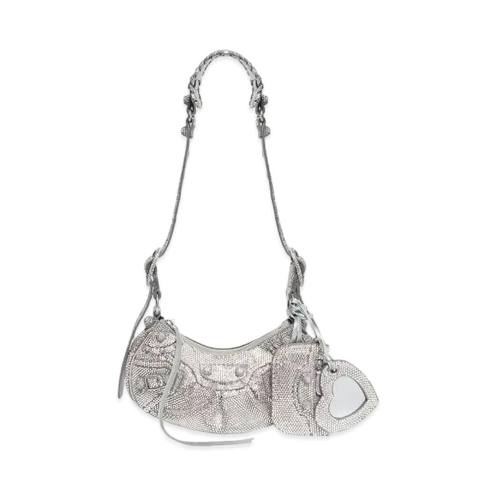 BALENCIAGA Le Cagole XS Shoulder Bag Line Stone "Grey"