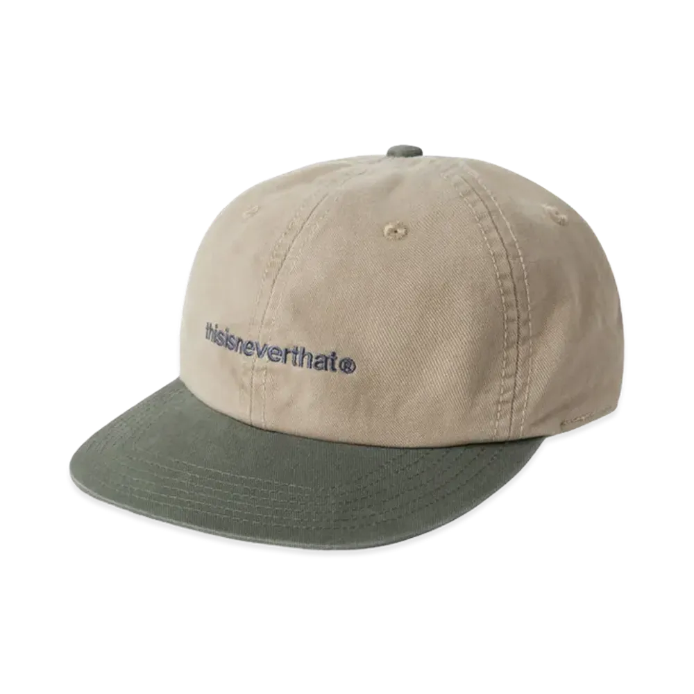 thisisneverthat Washed T-Logo Cap "Beige/Moss"