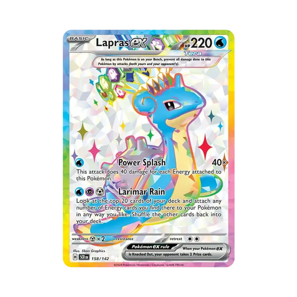 ラプラスex UR [SCR EN 158/142]【英語版】(スカーレット&バイオレット「ステラクラウン」)