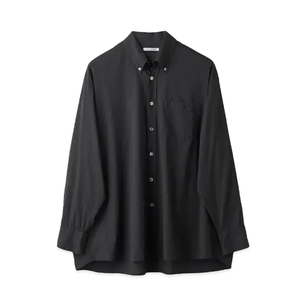 OUR LEGACY Borrowed BD Shirt Voile "Black"