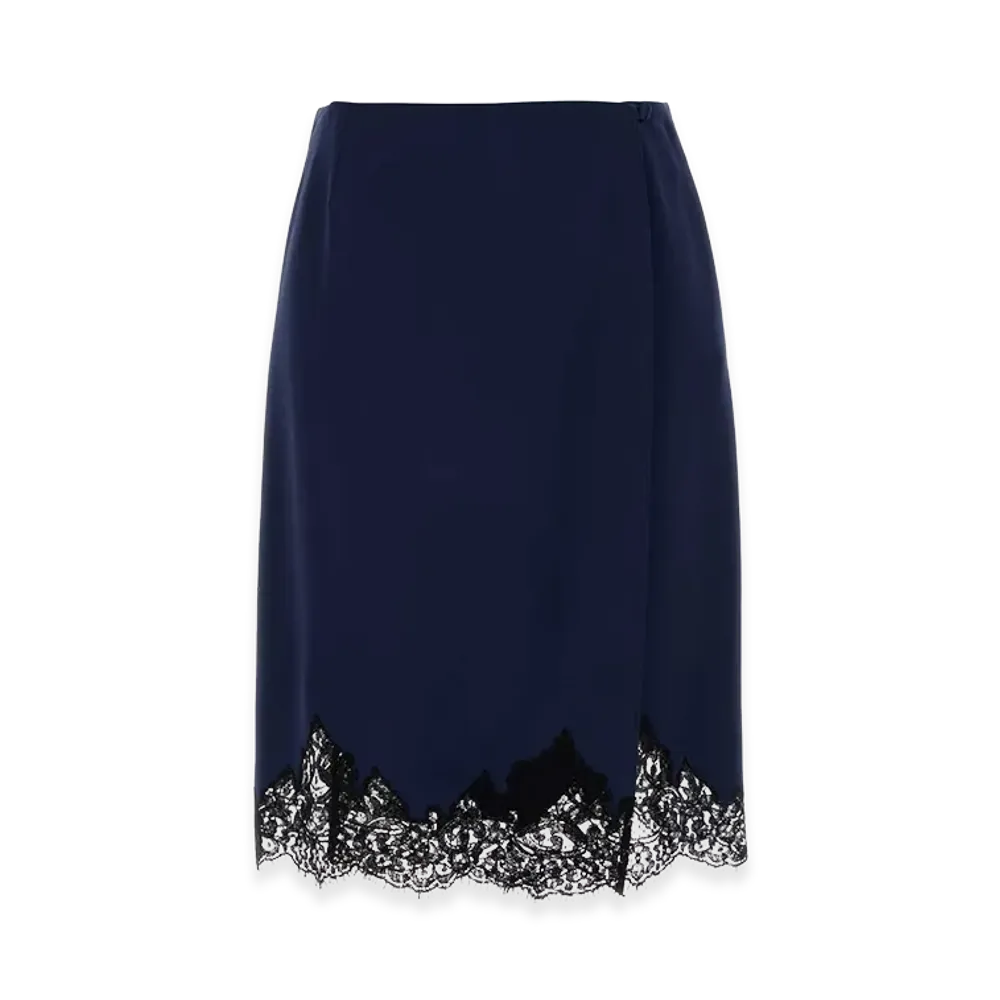 STELLA McCARTNEY Women's Satin Skirt "Blue"