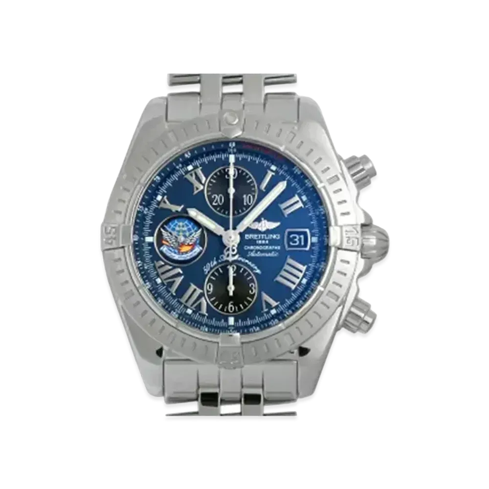 Breitling Chronomat Evolution Blue Impulse "Blue/Stainless Steel"