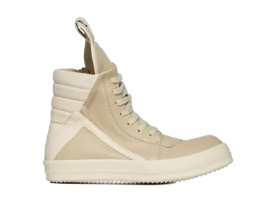 Rick Owens SS26 Geobasket Full Grain Cow Leather "Sand/Milk"