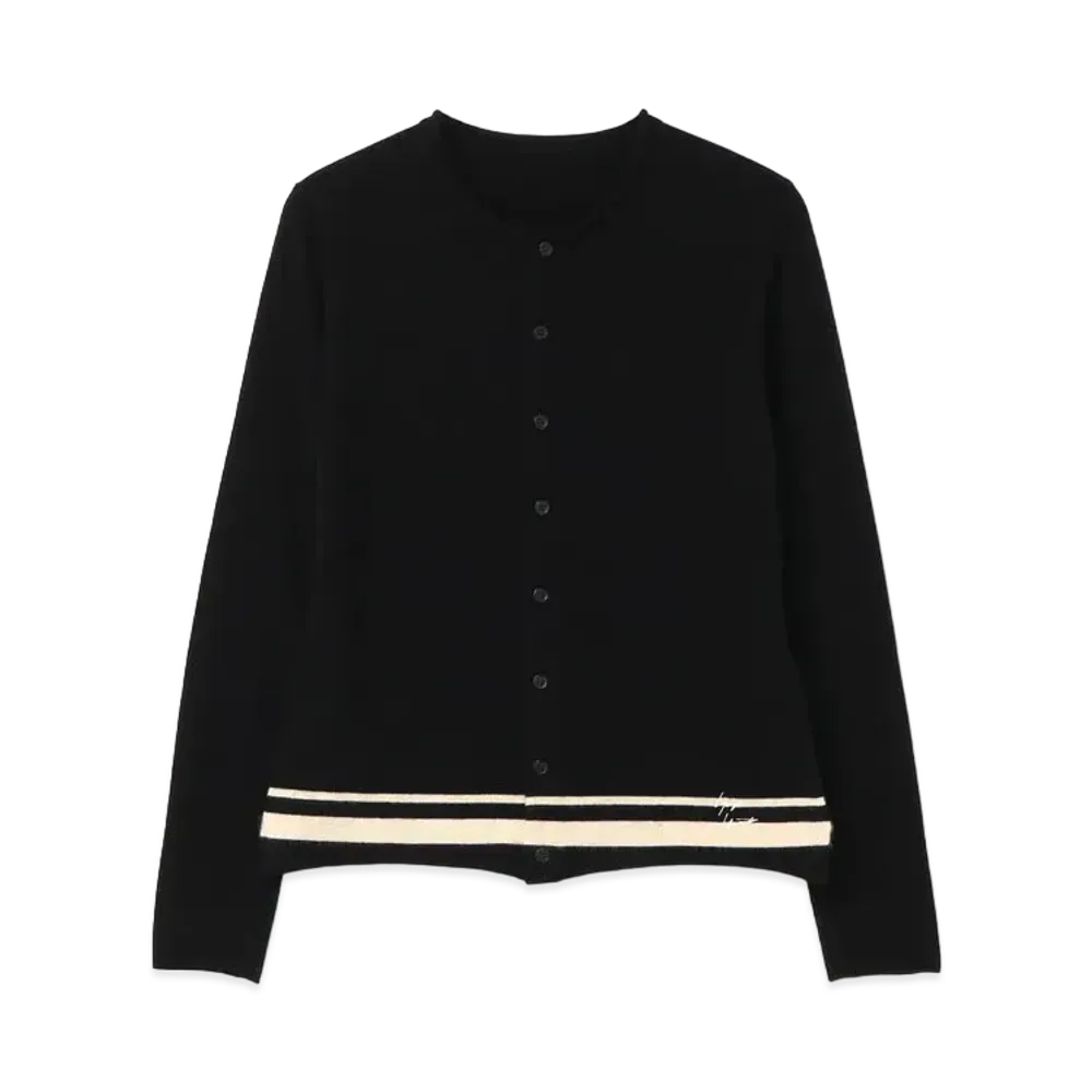 Yohji Yamamoto 12G1P PS EMBROIDERY YOHJI EMBROIDERY CD "Black"