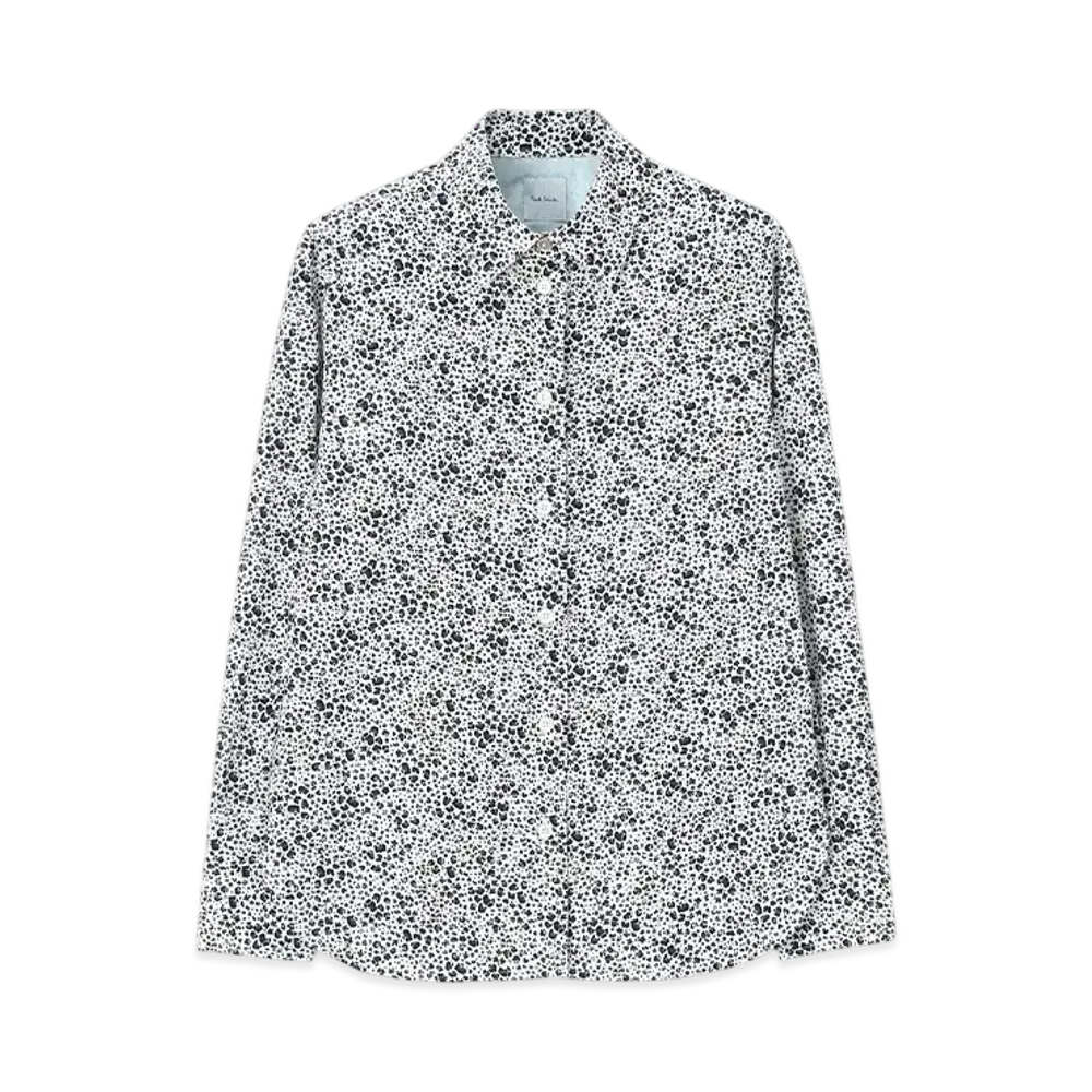 Paul Smith Women's Animal Print Long Sleeve Shirt "White"