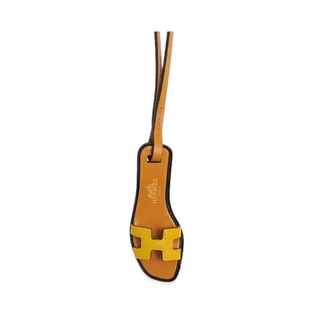 Hermes Oran Nano Epsom/Butler/Vache Hunter "Jaune Ambre/Natural Sable/Black"