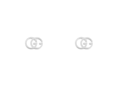 GUCCI GG Studs 18K Earrings "Silver"