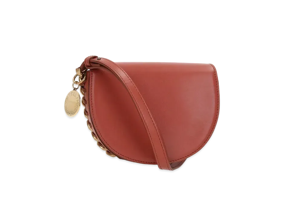 STELLA McCARTNEY Flame Small Flap Shoulder Bag "Brick"