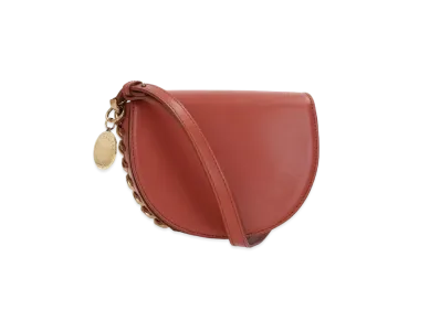 STELLA McCARTNEY Flame Small Flap Shoulder Bag "Brick"