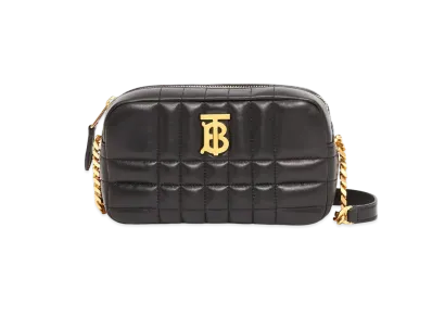Burberry Mini Quilting Lambskin Lola Camera Bag "Black"