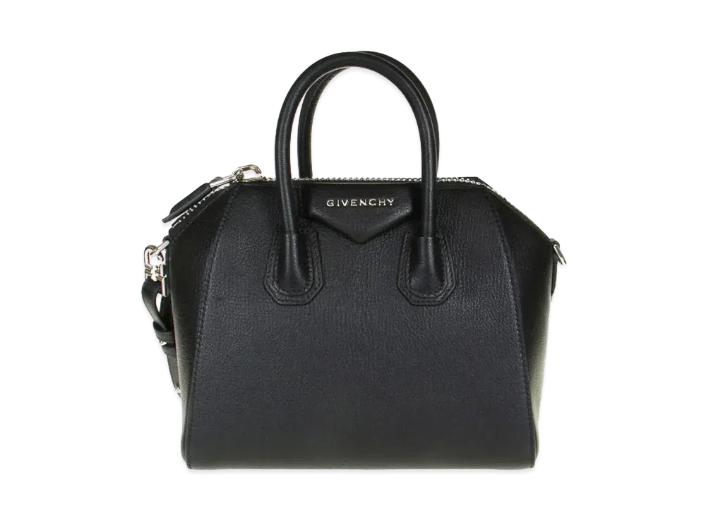GIVENCHY Mini Antigona Bag in Grained Leather "Black"