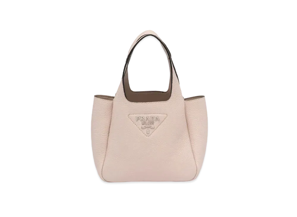 PRADA Fluee Small Leather Tote "Water Lily"