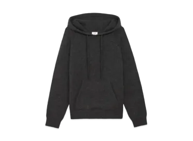 CELINE Hooded Sweatet / Cashmere "Medium Gray"