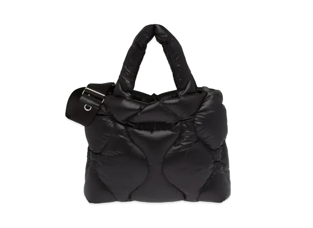 MIU MIU Kirting Nylon Tote Bag "Black"