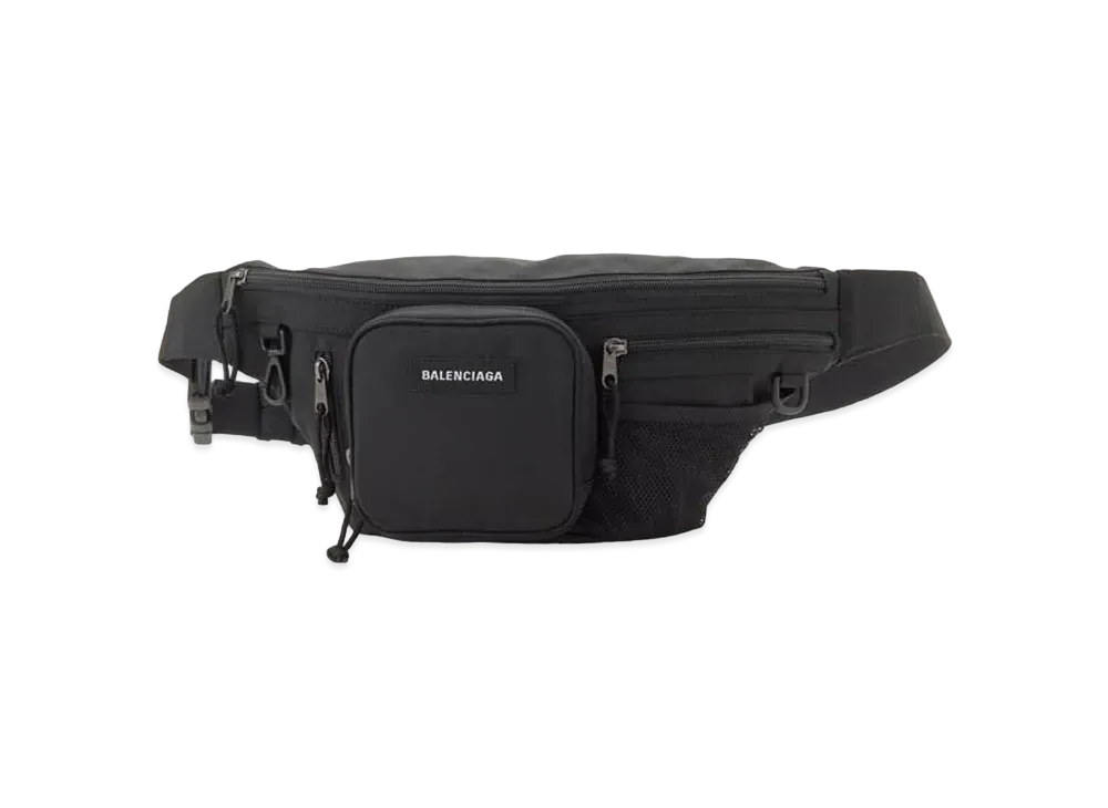 BALENCIAGA Explorer Multizip Beltpack "Black"