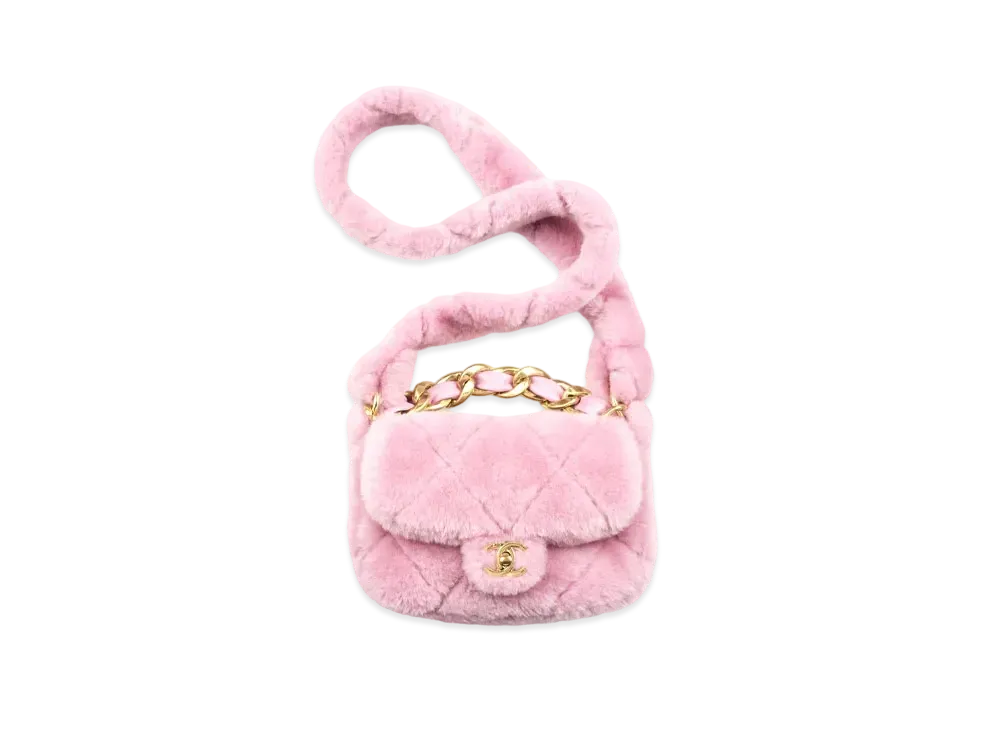 CHANEL Flap Bag Shearing Lambskin "Pink"