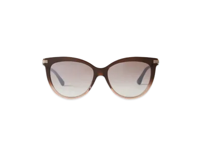 Jimmy Choo Axelle Gradient Acetate And Metal Cat Eye Sunglasses "Brown To Beige"