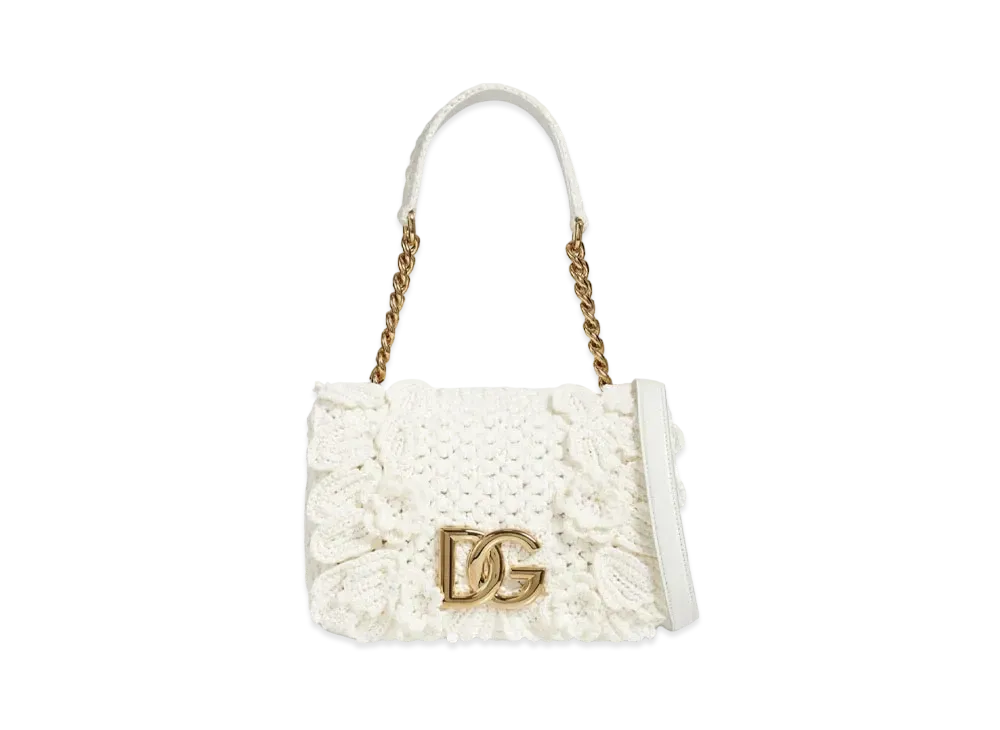 Dolce&Gabbana 3.5 Bag Raffia Crochet "White"
