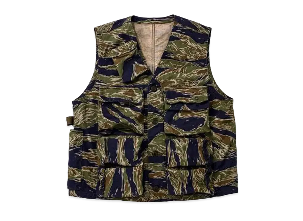 THE REAL McCOY'S TIGER CAMOUFLAGE VEST / TADPOLE "Green"