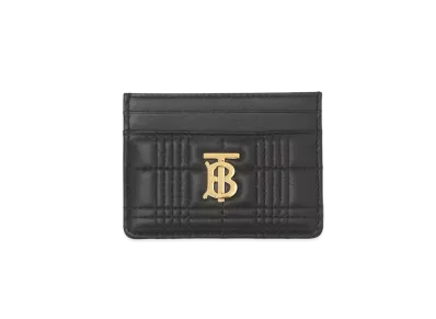 BURBERRY Quilted Lambskin Lola Card Case "Black"