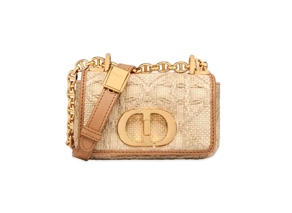 Dior Caro Micro Bag Canage Lafia "Beige"