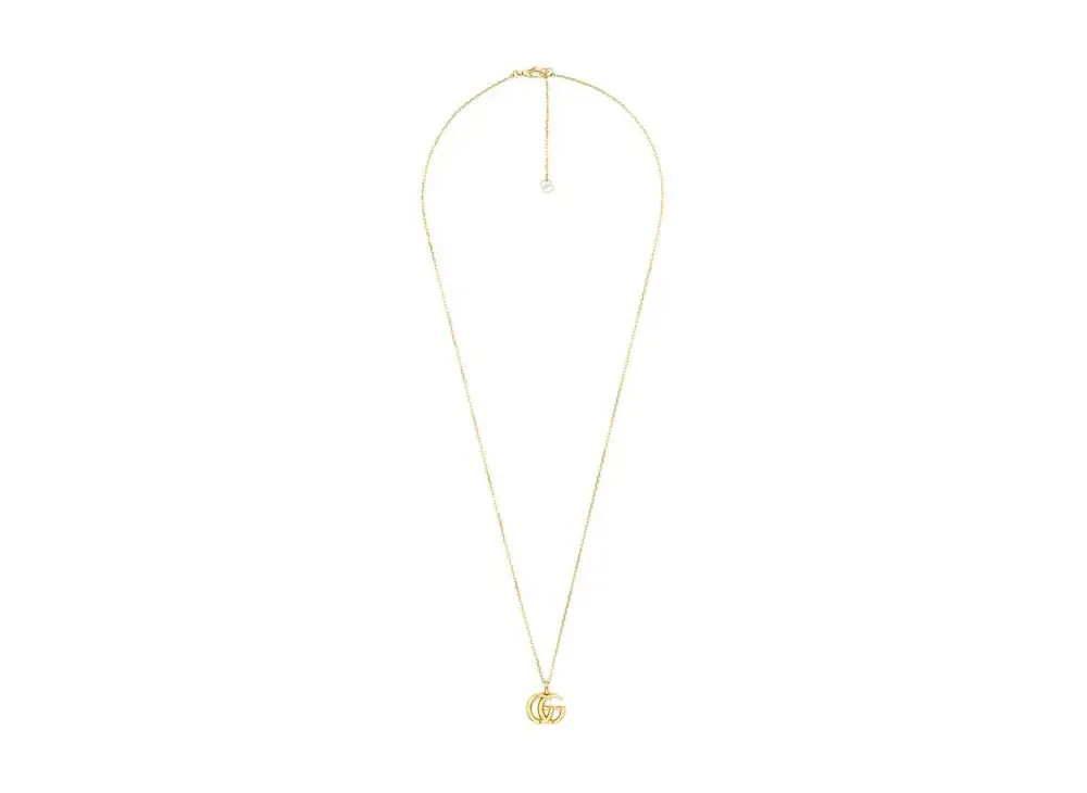 GUCCI Double G Yellow Gold Necklace