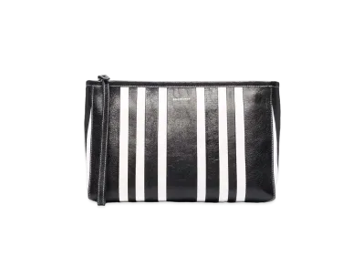 BALENCIAGA Barbes Large Zip Pouch With Handle "Black"