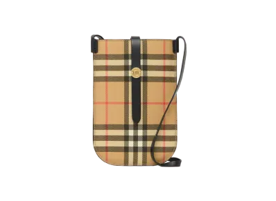 Burberry Vintage Check An Phone Case With Strap "Archive Beige/Black"