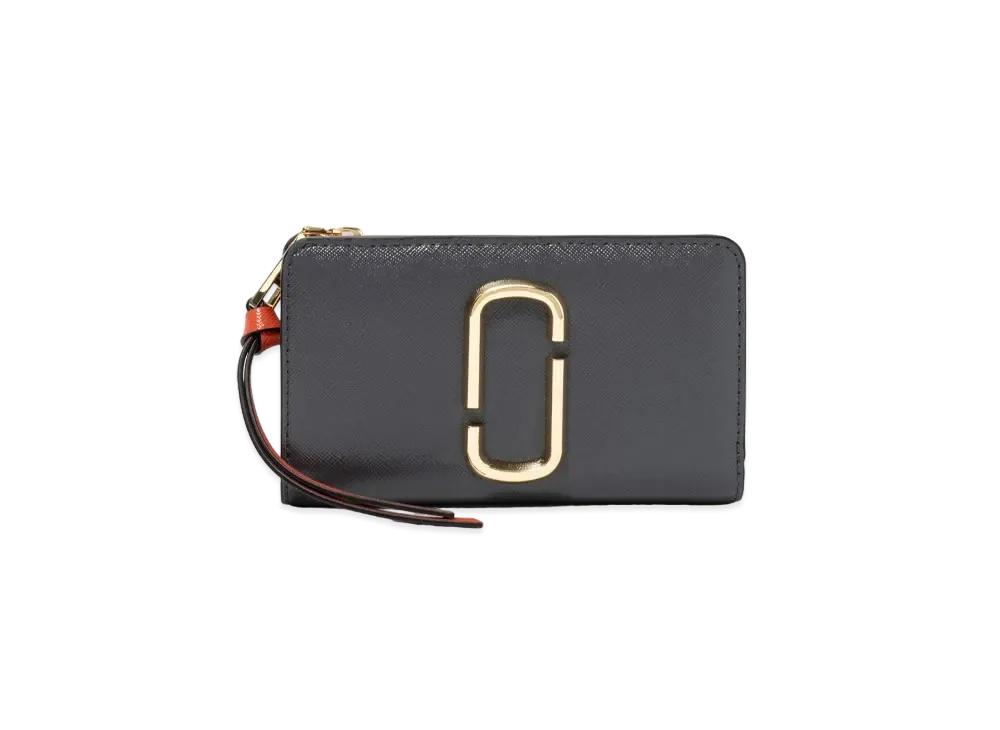 Marc Jacobs The Snapshot Compact Wallet "Cylinder Grey Multi"