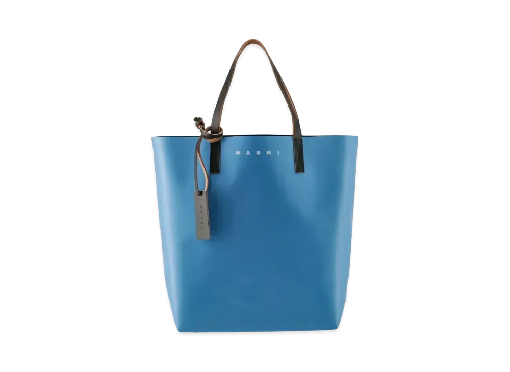 Marni Brown And Blue Tribeca Shopping Bag "Azul/Coffee/Black"