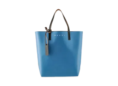 Marni Brown And Blue Tribeca Shopping Bag "Azul/Coffee/Black"