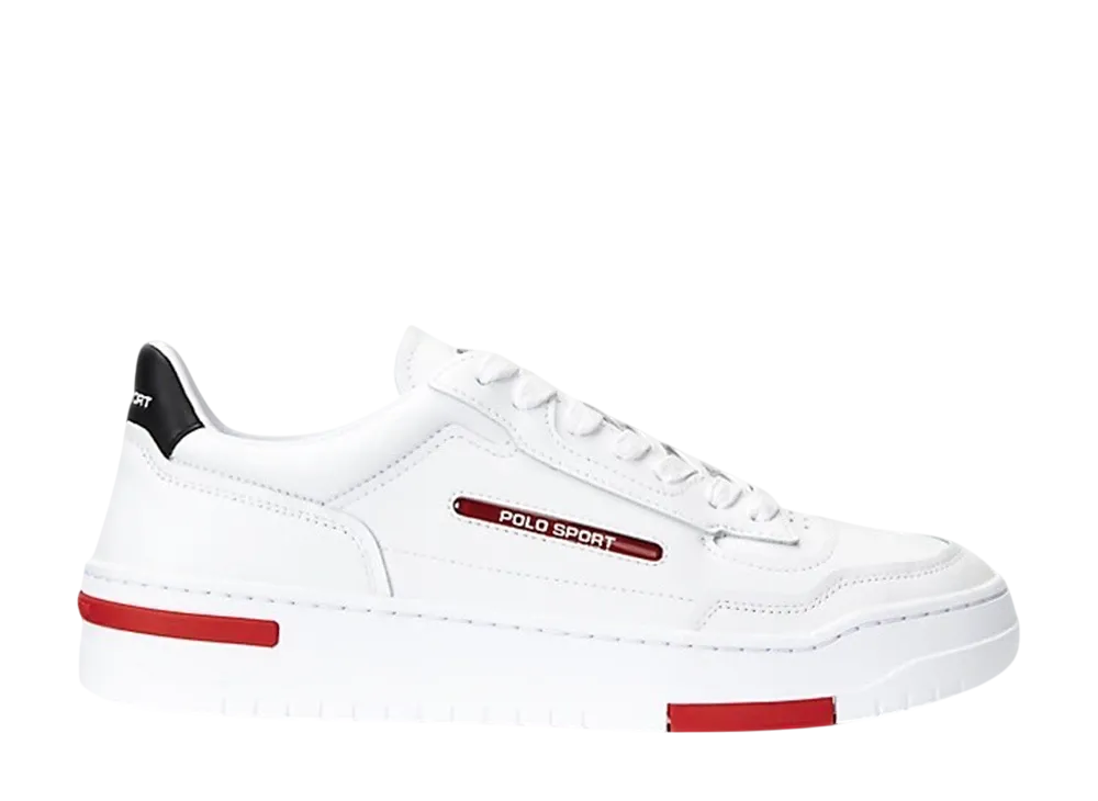 Polo Sport Ralph Lauren PS300 Leather Sneaker "White"