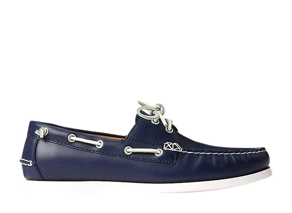 Polo Ralph Lauren Merton Leather Boat Shoe "Newport Navy"