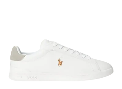 Polo Sport Ralph Lauren Heritage Court 2 Leather Sneaker "White/Grey"