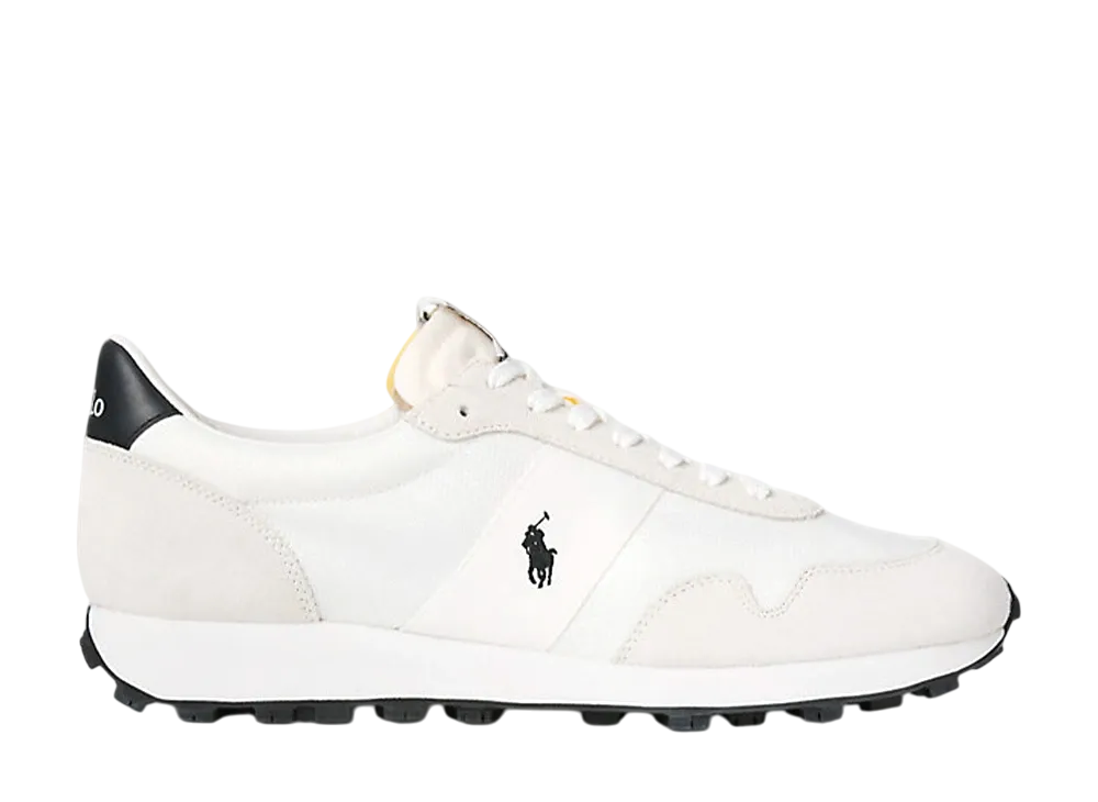 Polo Sport Ralph Lauren PRL Trail 125 Suede & Oxford Sneaker "Deckwash White/Black"