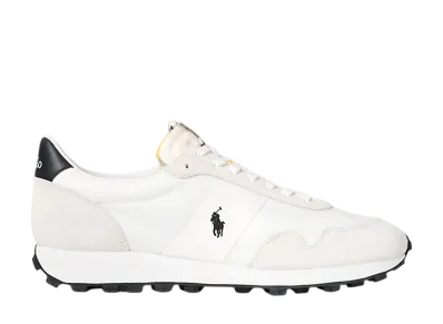 Polo Sport Ralph Lauren PRL Trail 125 Suede & Oxford Sneaker "Deckwash White/Black"