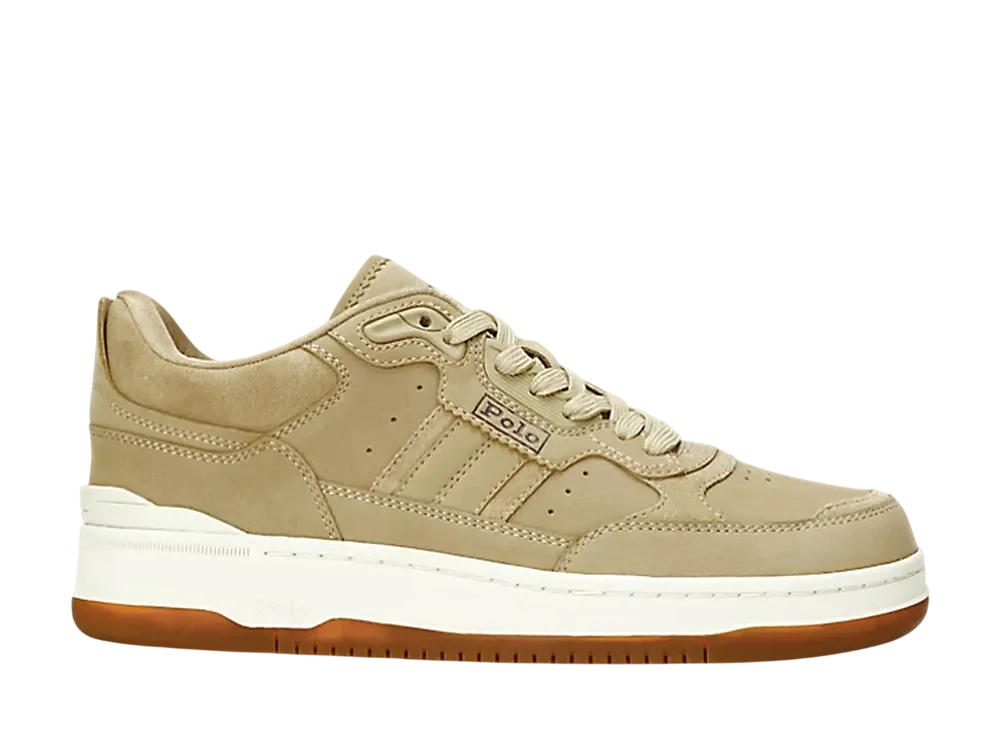 Polo Sport Ralph Lauren Masters Sport Suede-Nubuck Sneaker "Bone/Dark Brown"