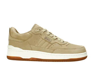 Polo Sport Ralph Lauren Masters Sport Suede-Nubuck Sneaker "Bone/Dark Brown"