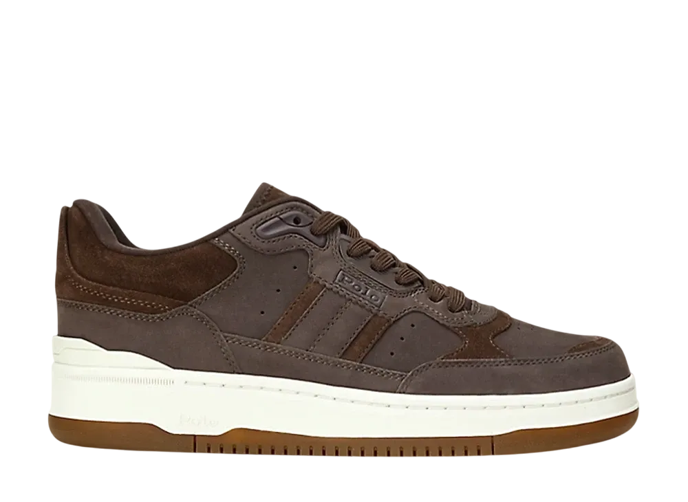 Polo Sport Ralph Lauren Masters Sport Suede-Nubuck Sneaker "Dark Brown/Black"