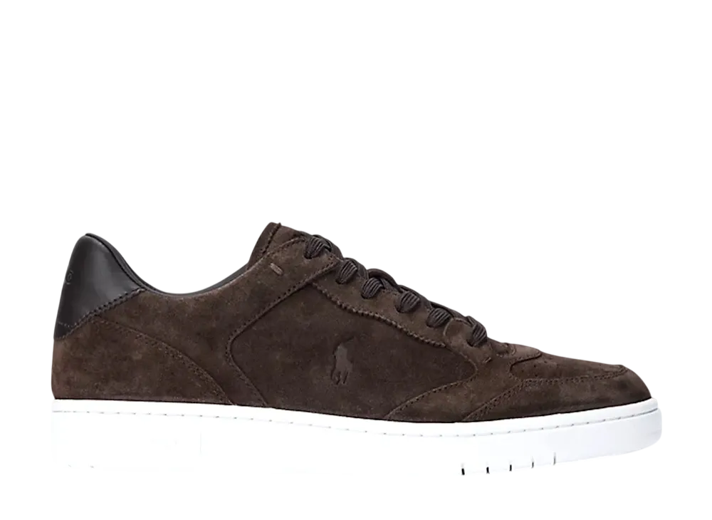 Polo Sport Ralph Lauren Court Suede Sneaker "Dark Brown"
