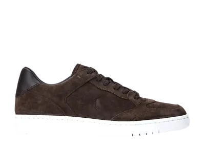 Polo Sport Ralph Lauren Court Suede Sneaker "Dark Brown"
