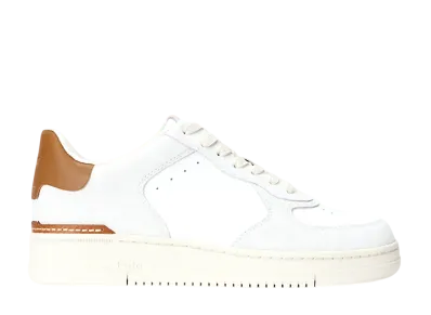 Polo Sport Ralph Lauren Masters Court Leather-Suede Sneaker "Bianco/Deckwash White"