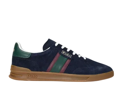 Polo Sport Ralph Lauren Heritage Aera Suede Sneaker "Navy/Wine/Forest"