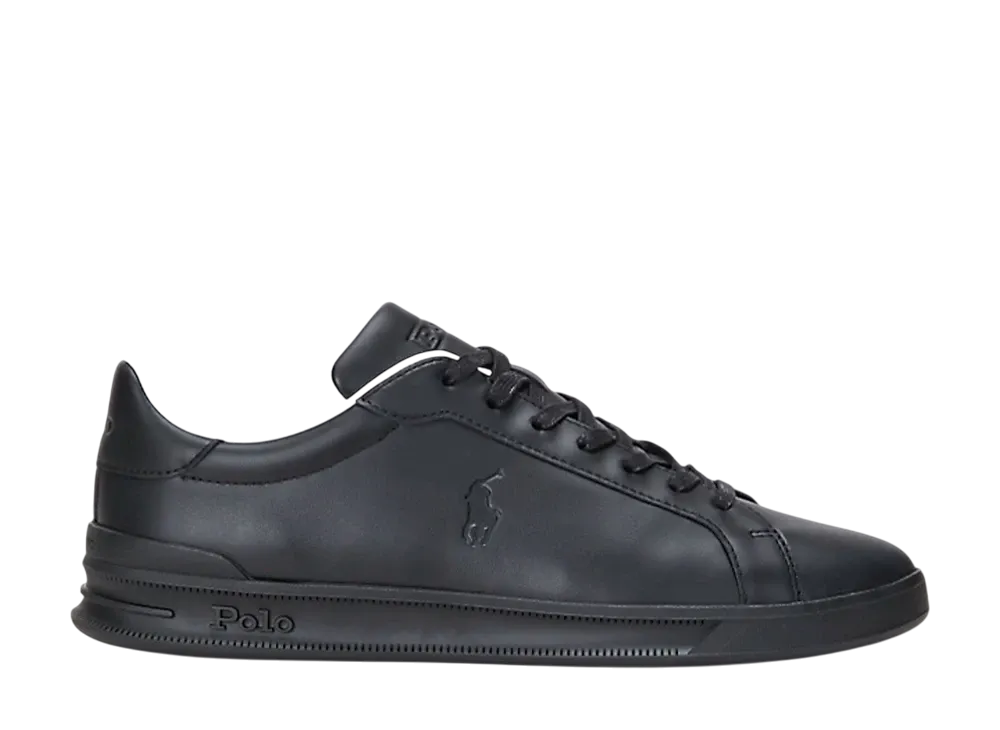 Polo Sport Ralph Lauren Heritage Court 2 Leather Sneaker "Black"