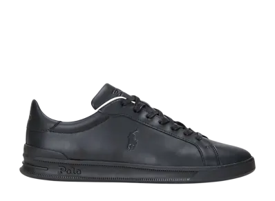 Polo Sport Ralph Lauren Heritage Court 2 Leather Sneaker "Black"
