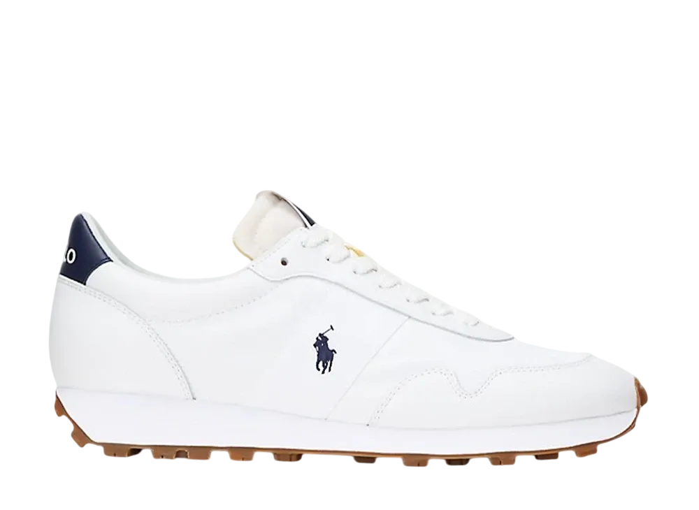 Polo Sport Ralph Lauren PRL Trail 125 Suede & Oxford Sneaker "White/Newport Navy"