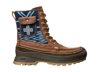 Naiomi Glasses x Polo Ralph Lauren PRL Embroidered Boot "Brown/Blue"